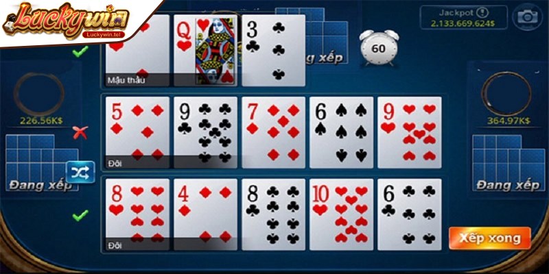 Cách chơi mậu binh online xếp 3 phé rất hiệu quả cho thành viên